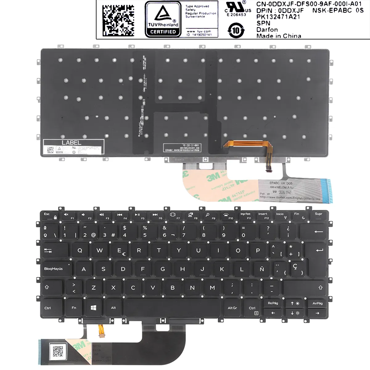 Picture of Dell XPS 15 9575 Precision 5530 2-in-1 Black （Backlit,win8)